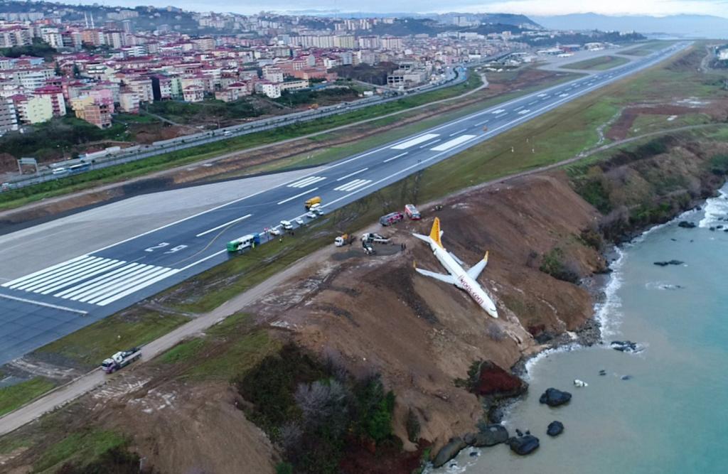 Passenger plane skids off runway at Trabzon airport