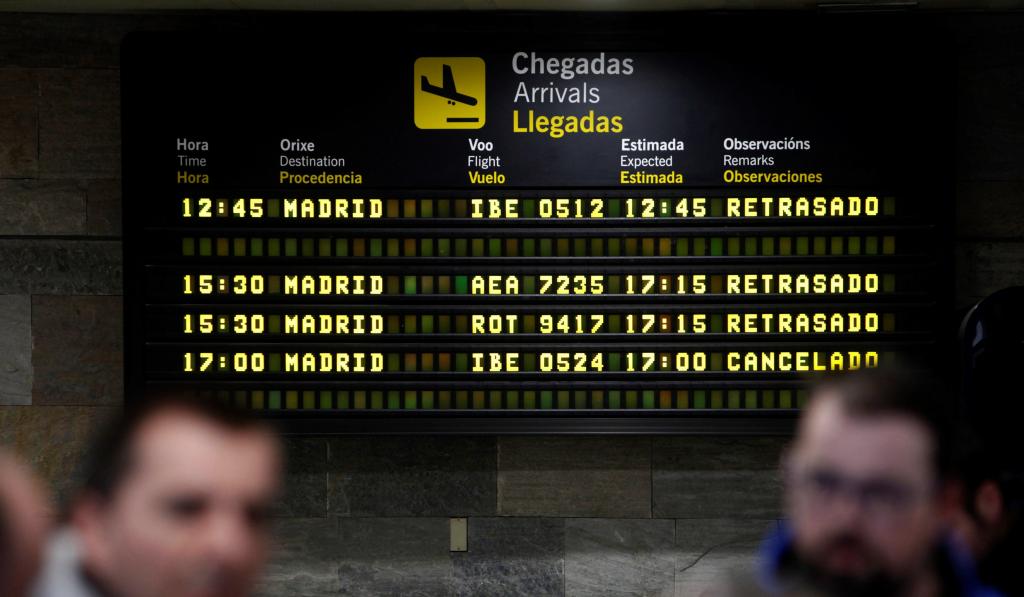 Retrasos en los vuelos procedentes de Madrid