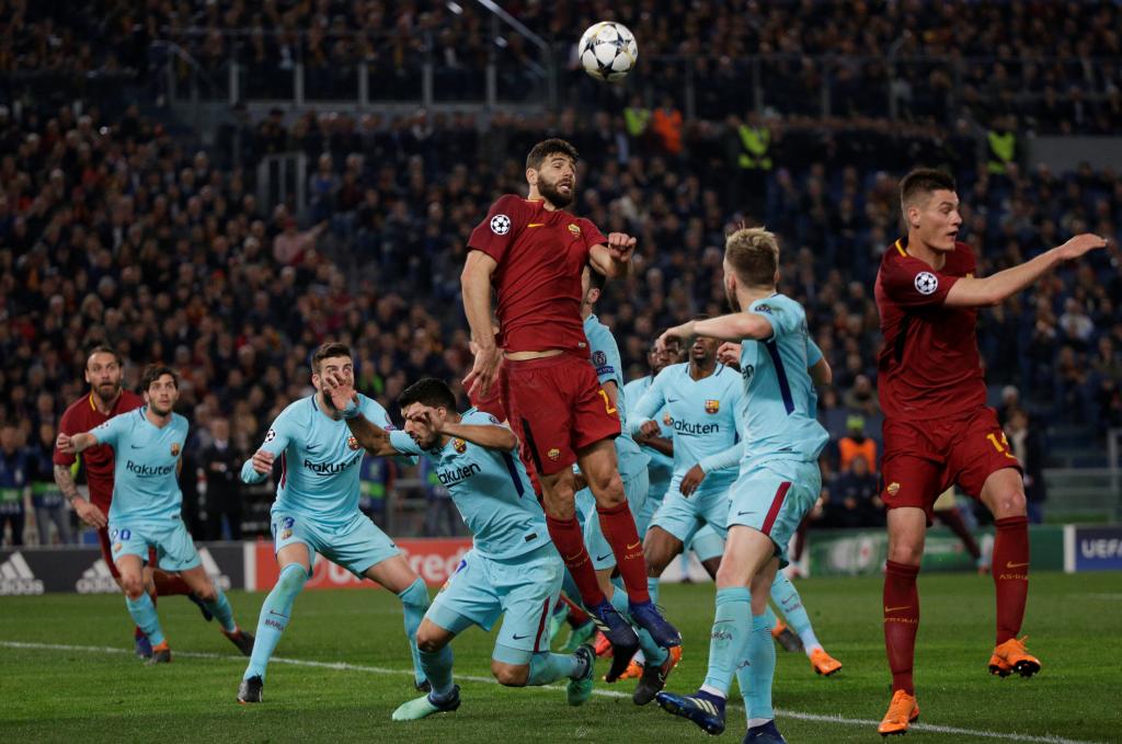 Champions League Quarter Final Second Leg - AS Roma vs FC Barcelona