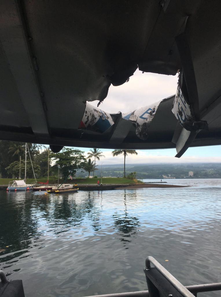 Una explosión de lava hiere a 23 personas en un barco turístico en Hawái